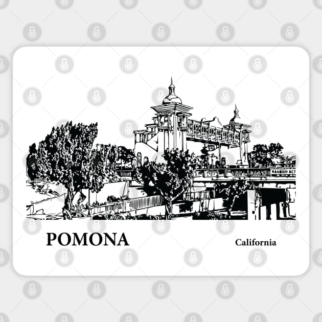 Pomona - California Sticker by Lakeric